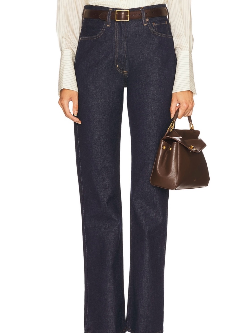 AGOLDE Dark Indigo High Rise Jeans (Leena)